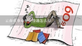 云南省事业单位待遇怎么样