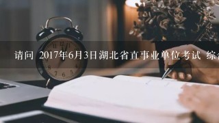 请问 2017年6月3日湖北省直事业单位考试 综合应用A类 是不是没有大作文？最后的一个大题是什么形式？