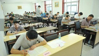 曹县事业单位考试公平吗