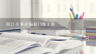 阳江市事业编制13级工资