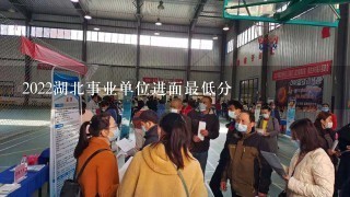 2022湖北事业单位进面最低分