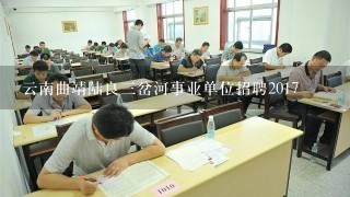 云南曲靖陆良三岔河事业单位招聘2017