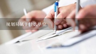 规划局属于什么单位