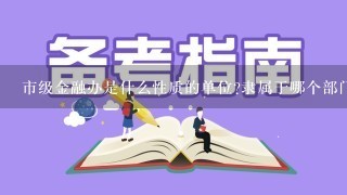 市级金融办是什么性质的单位?隶属于哪个部门?是公务员还是参公?军转能进去吗