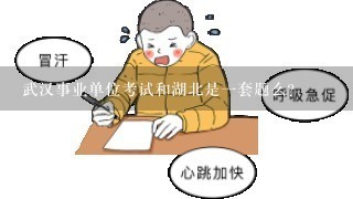 武汉事业单位考试和湖北是1套题么?